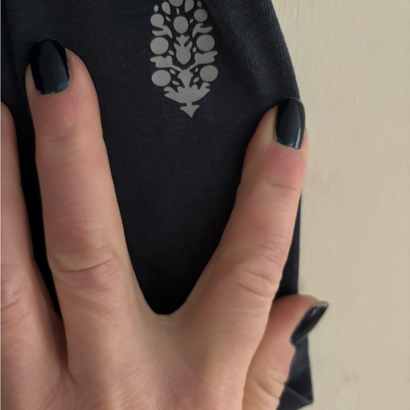 Free People Up In the Air set harem style pants fitted top Navy Blue - Picture 5 of 10